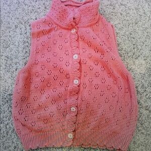 Pink Sleeveless Knit Tank Top for Kids